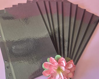 Papel fotográfico para tu diario de viaje sin pegamento | 10 hojas de papel fotográfico a doble cara | recambio para diario de viaje A5