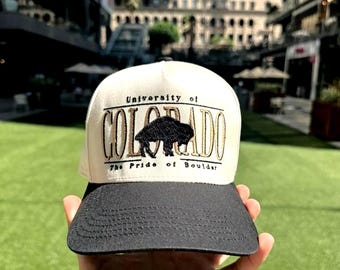 Gorra Snapback Vintage de los 90 de Colorado, Gorra bordada de la Universidad de Colorado Buffalo, Estilo camionero retro, Gorra de béisbol estilo streetwear, Regalo para él