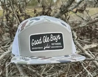 Gorra de camionero Good Ole Boys Camo Outdoor, gorra clásica de caza y aventura, gorra snapback retro de malla para hombre, regalo de moda 2026 para él.
