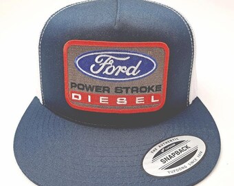 Gorra Ford Diesel Trucker, gorra de malla snapback de visera plana con parche bordado, estilo urbano unisex ajustable, transpirable y duradera, a la moda 2026