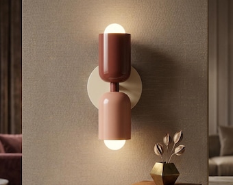 Designer-wandlamp, Japandi-lamp, minimalistische verlichting, beddecoratie