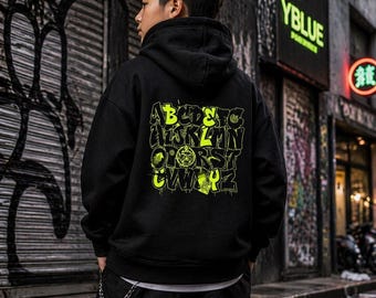 Sudadera con capucha Mini Yaksha: Realeza urbana para niños de YBLUE – Mini Yaksha