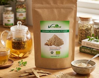 Organic Astragalus Root Powder | Fine Botanical Ingredient for Smoothies, Tea, Cooking