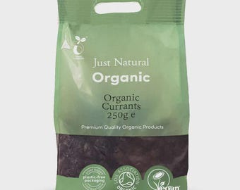 Organic Currants 250g | Premium Dried Black Currants | Healthy Baking, Snacking & Natural Fruit Ingredient