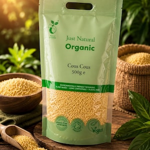 Couscous integrale biologico / Cereale a cottura rapida (500 g)
