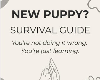 Guía para cachorros en PDF: Lista de verificación para nuevos dueños de cachorros, consejos sobre mordeduras, rutina y entrenamiento canino.