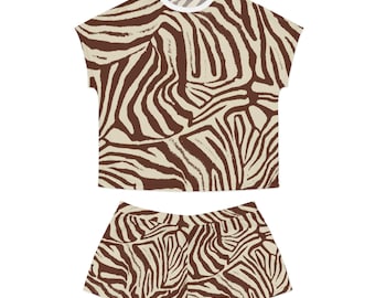 Korte damespyjamaset (AOP)