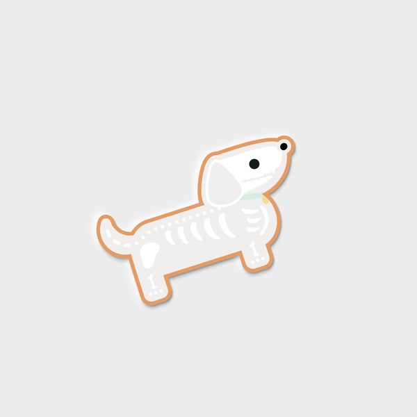 Darby + Dot™ Clear Vinyl Sticker - Bones