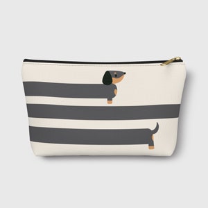 Carry All Pouch with Ollie Black and Tan image 1