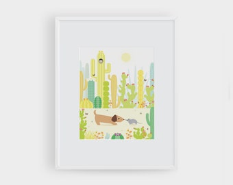 Darby + Dot™ - Desert Adventure - Art Print