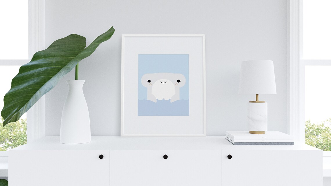 Hammerhead Shark Art Print - Etsy