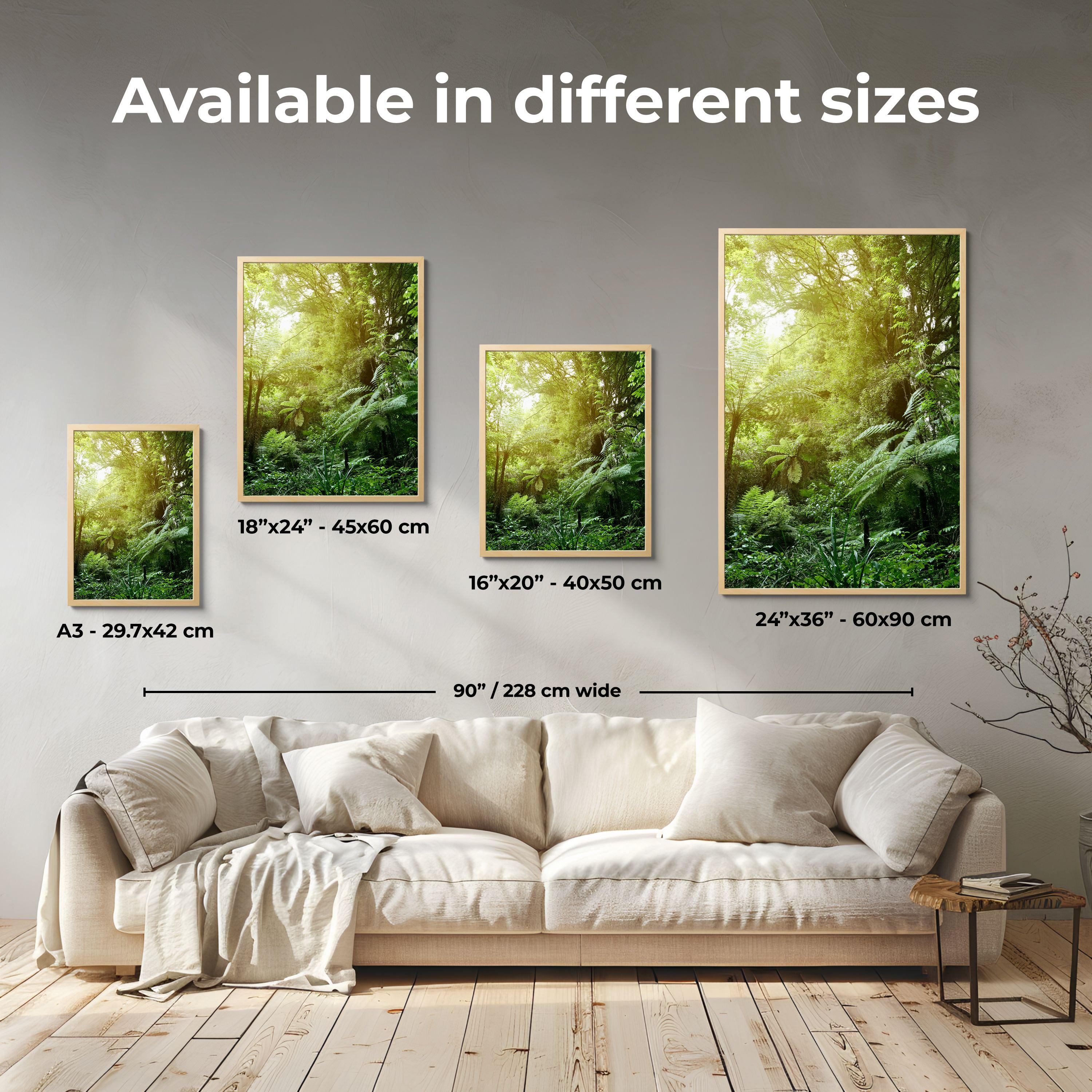 Surreal Forest Canopy Poster Print - Jungle Forest Wall Art - Dreamlike ...