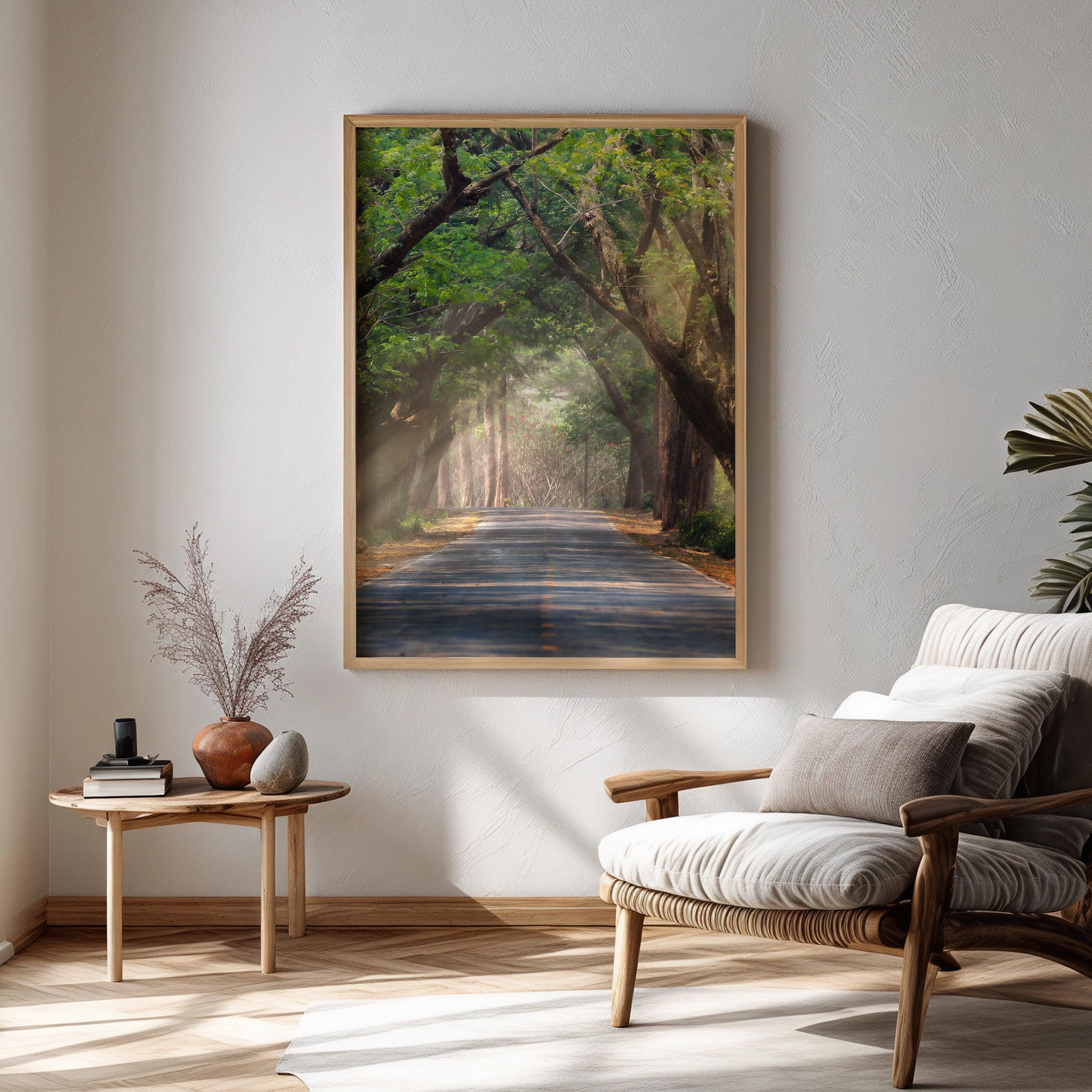 Surreal Forest Landscape Poster Print - Dreamy Pathway Wall Art ...