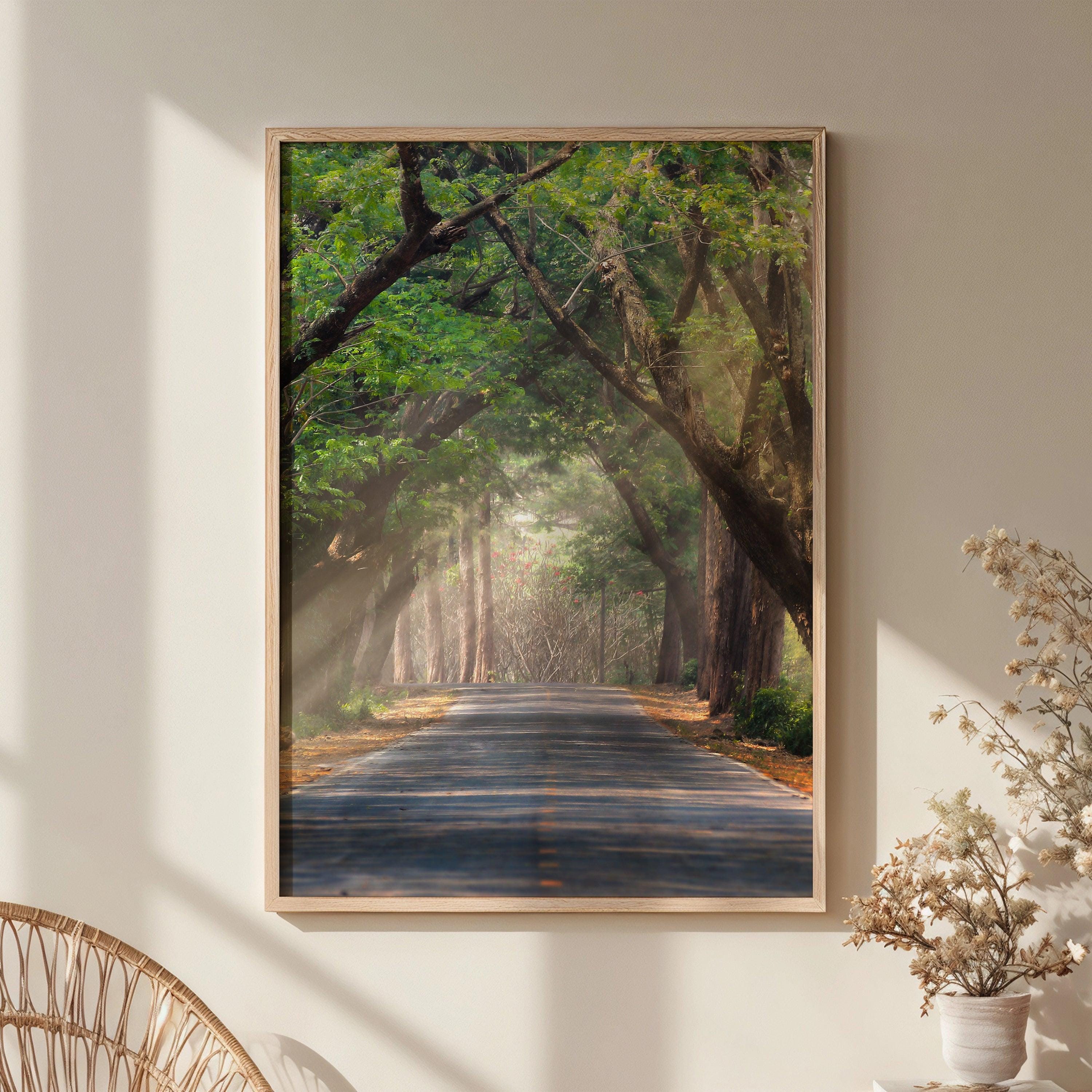 Surreal Forest Landscape Poster Print - Dreamy Pathway Wall Art ...