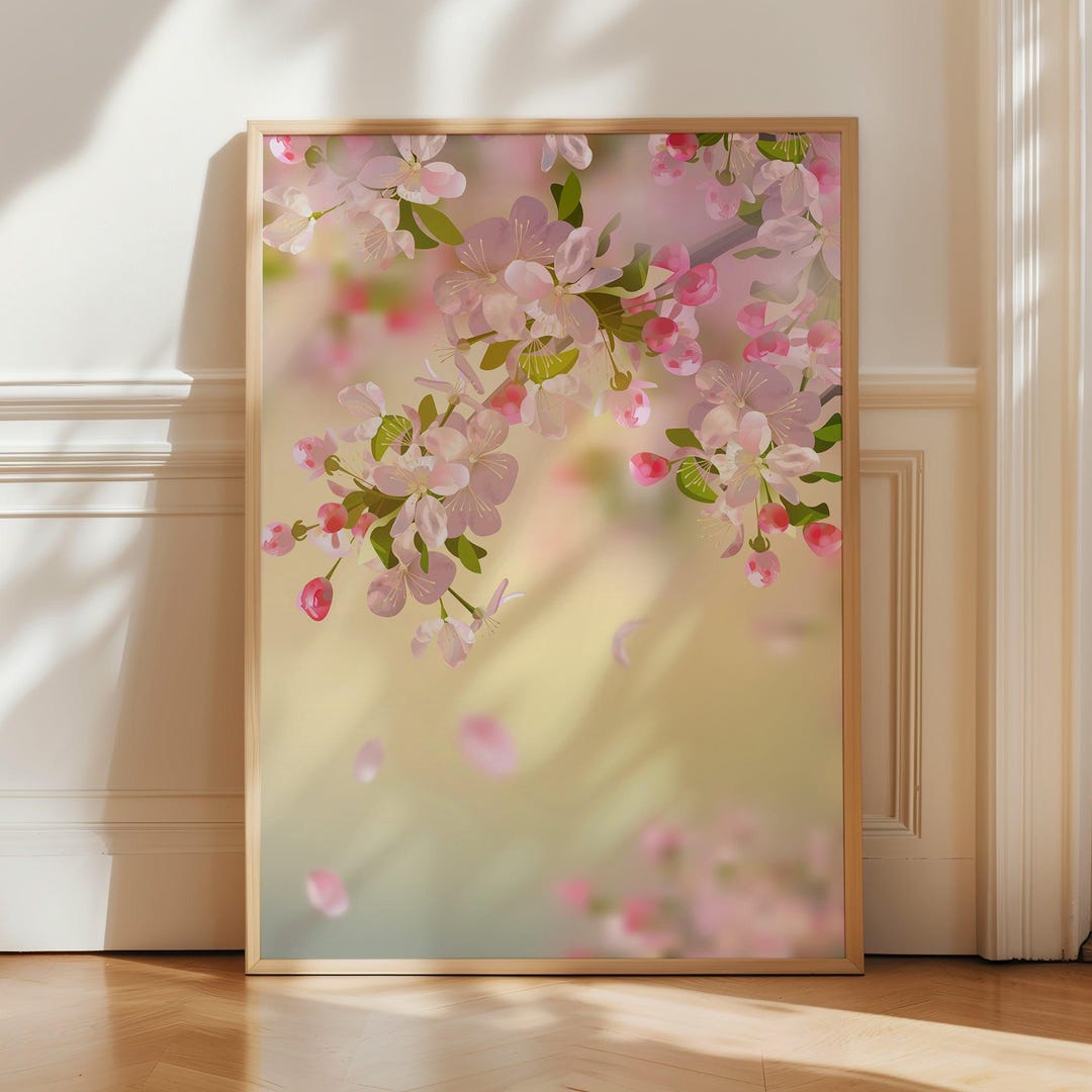 Cherry Blossom Nature Poster Print - Spring Blossom Wall Art - Floral ...