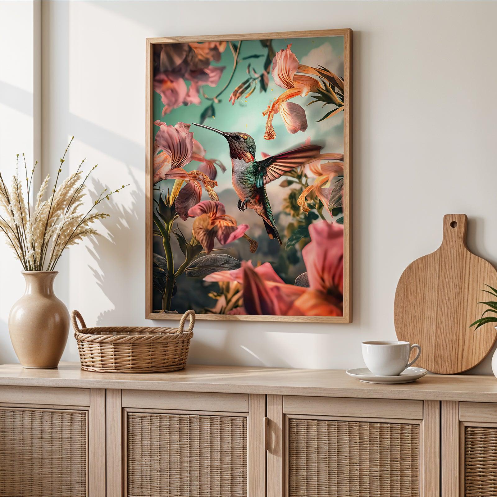 Hummingbird Hummingbird Poster Print - Flowers Hummingbird Wall Art ...