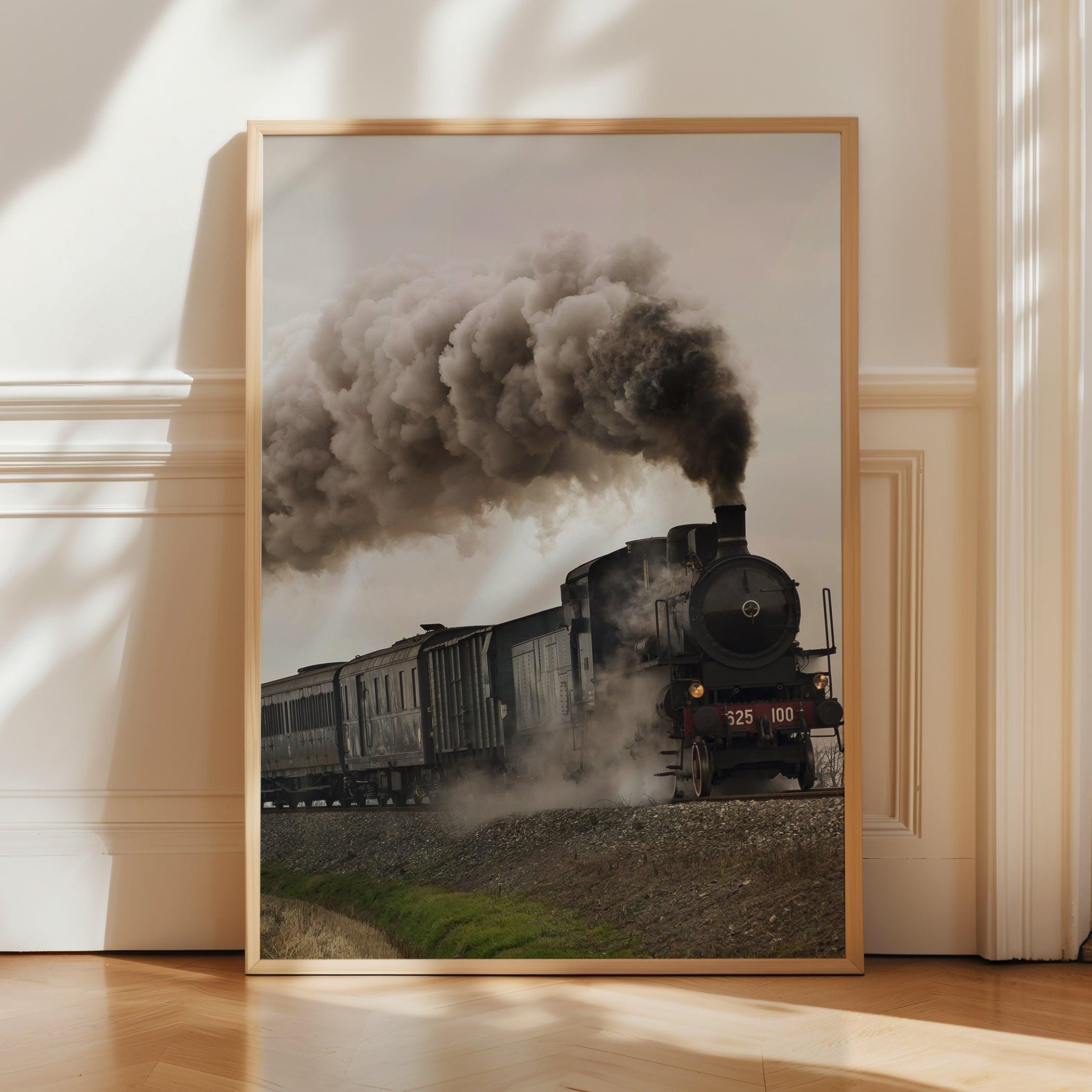 Steam Train Vintage Poster Print - Vintage Steam Train Wall Art ...