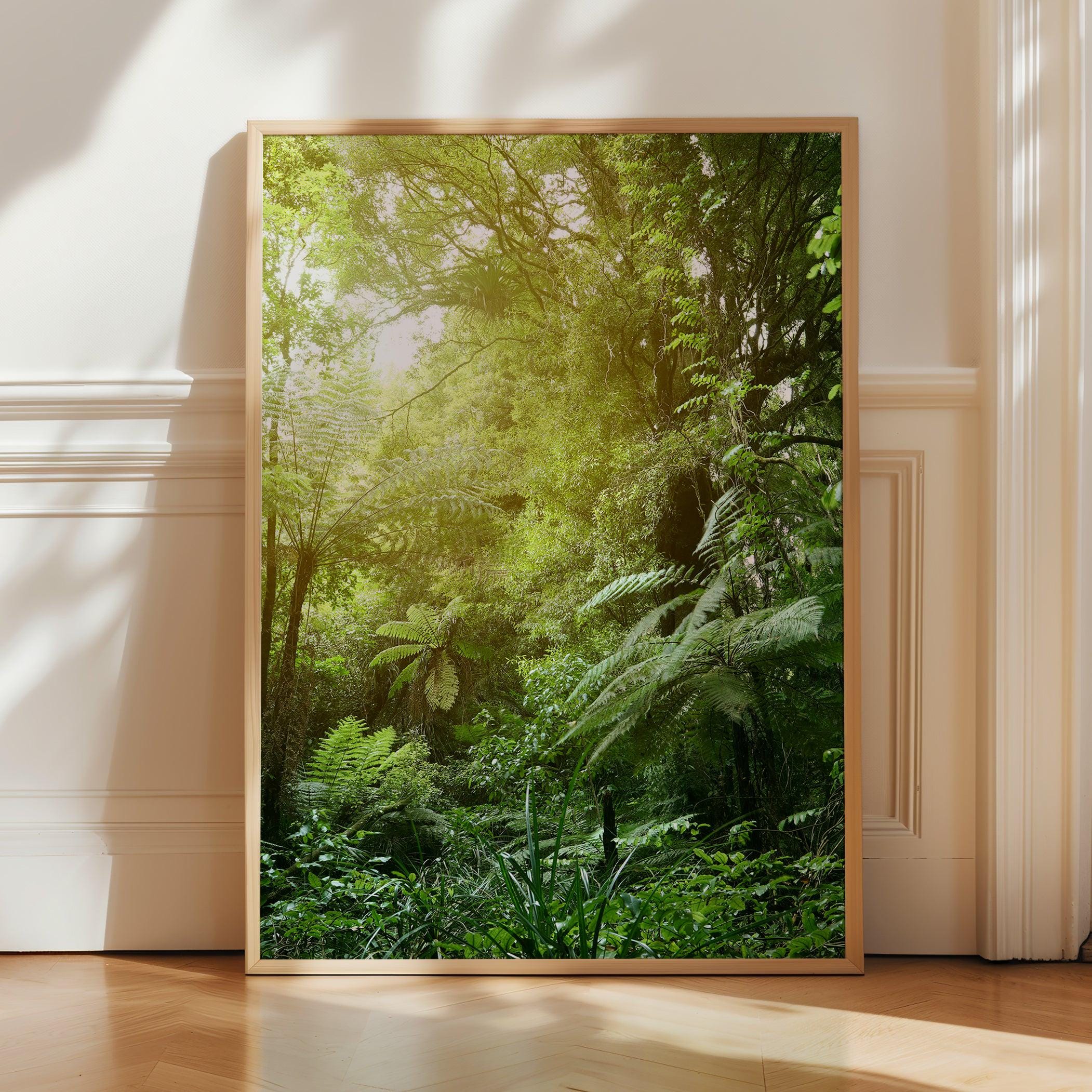 Surreal Forest Canopy Poster Print - Jungle Forest Wall Art - Dreamlike ...