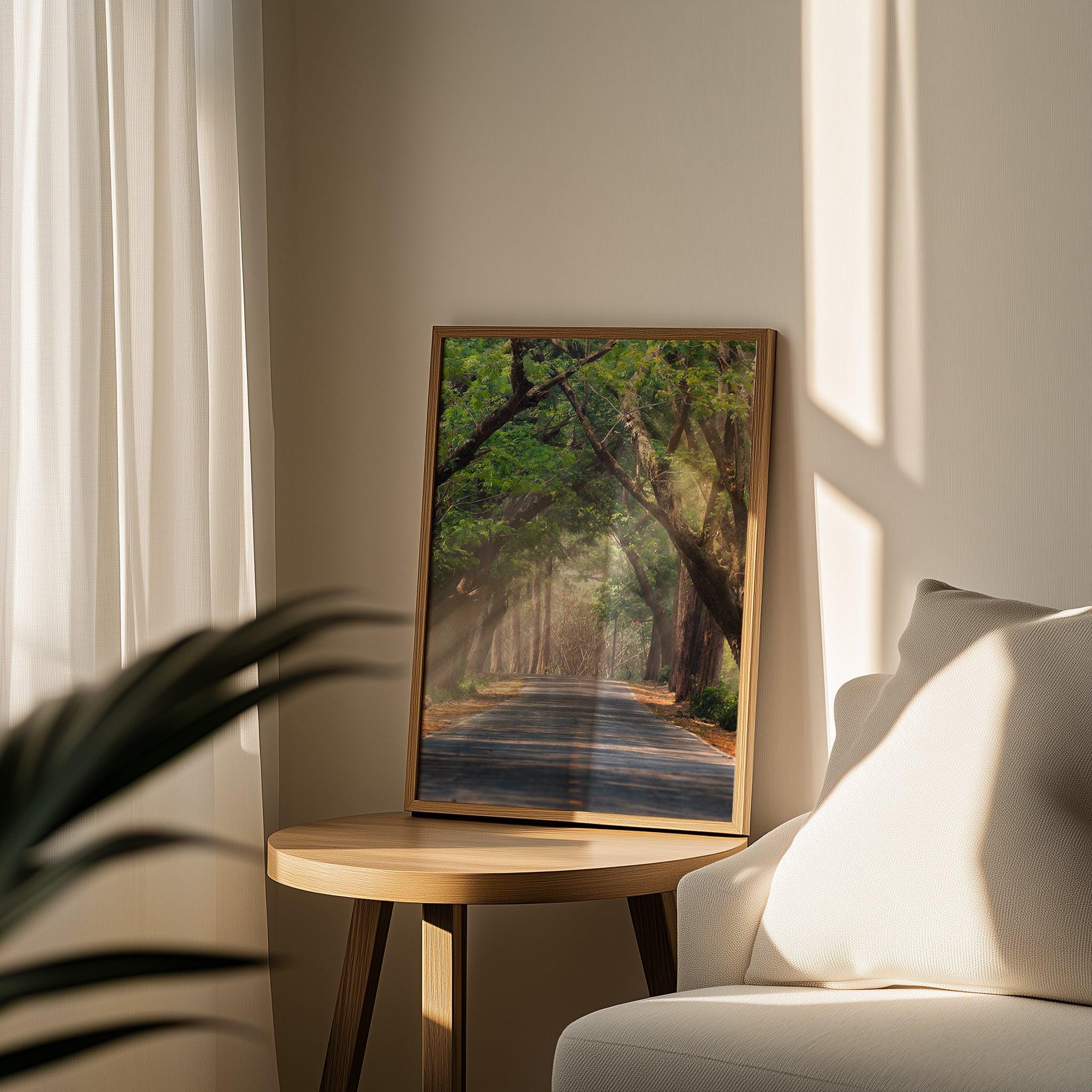 Surreal Forest Landscape Poster Print - Dreamy Pathway Wall Art ...