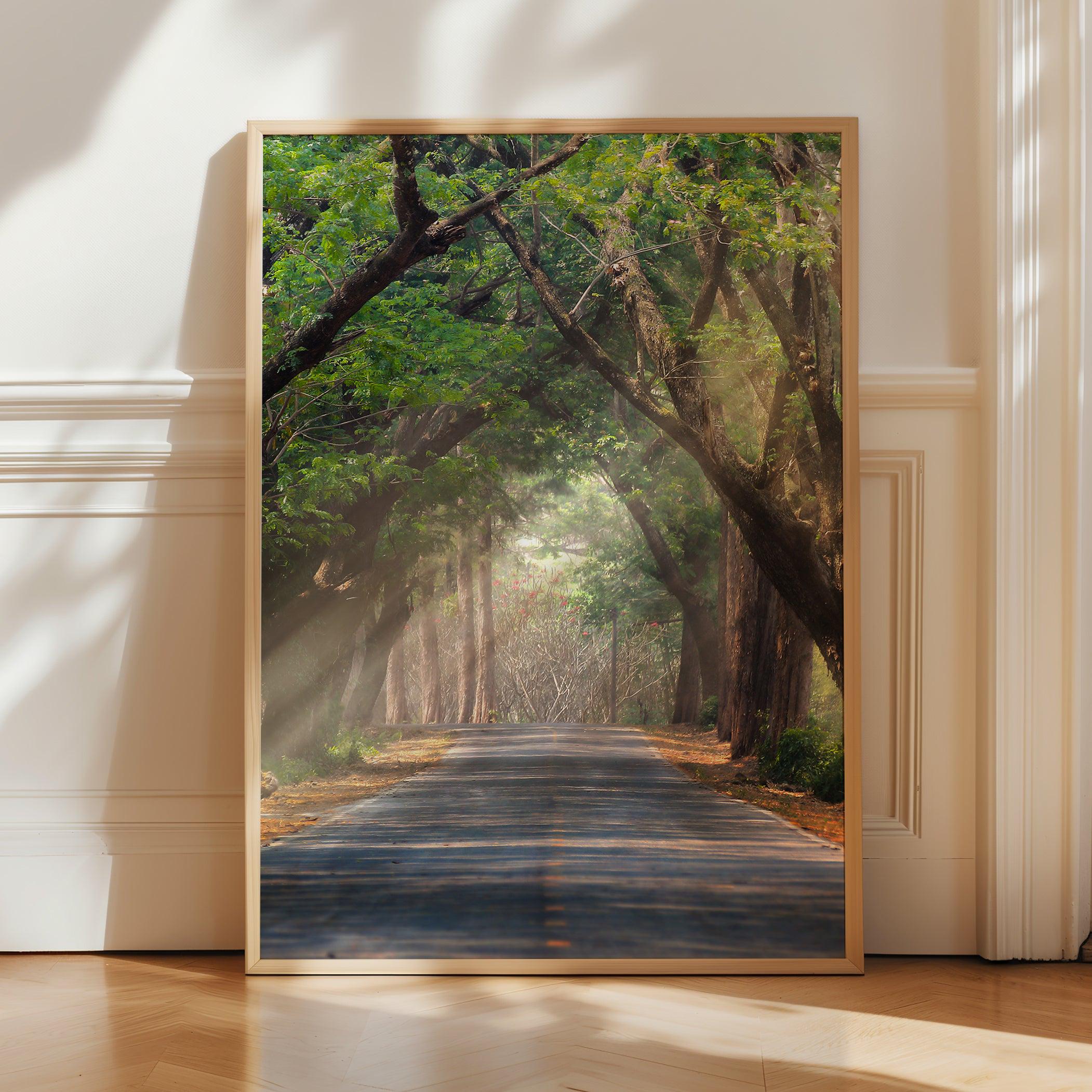 Surreal Forest Landscape Poster Print - Dreamy Pathway Wall Art ...