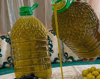 Moroccan Olive Oil from Atlas Mountains - Extra Virgin Cold Pressed Olive Oil - Natural Premium Gift
