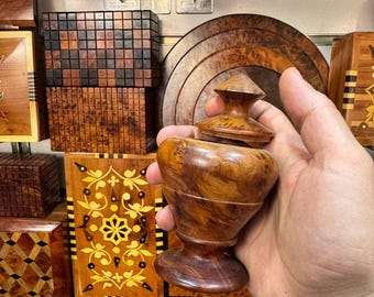 Handmade Moroccan Thuya Wood Bakhoor Box Luxury Incense Holder, Oud Storage & Traditional Arabian Gift Authentic Natural Aromatic Wood