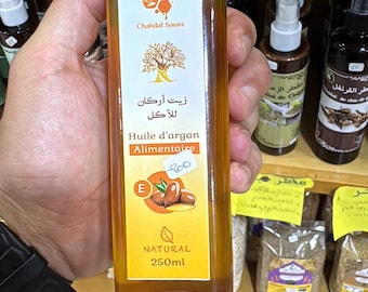 100% Pure Moroccan Argan Oil | Organic Cold Pressed Culinary Oil Gourmet Healthy Oil | Vitamin E Rich | Natural Food Oil for Cooking