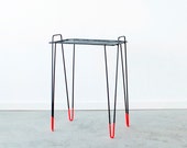 R E S E R V E D : Mid-Century Hairpin Side Table with Custom Dipped Feet by Cast + Crew