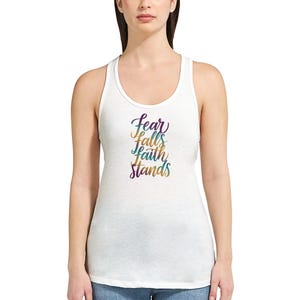 Spiritual Racerback Tank Top | Minimalist Empowering Quote Shirt | Soft Yoga Workout Top | Gift for Her