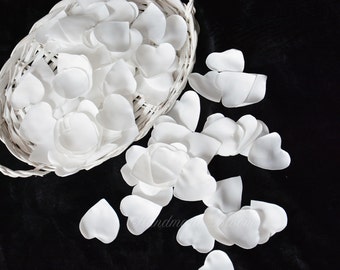 White Off, Silk Rose Petals, Wedding Deco, Fake Petals, Fabric Flower Petals, Love Shaped, Confetti, Photo Prop, Table Scatter, Centerpiece