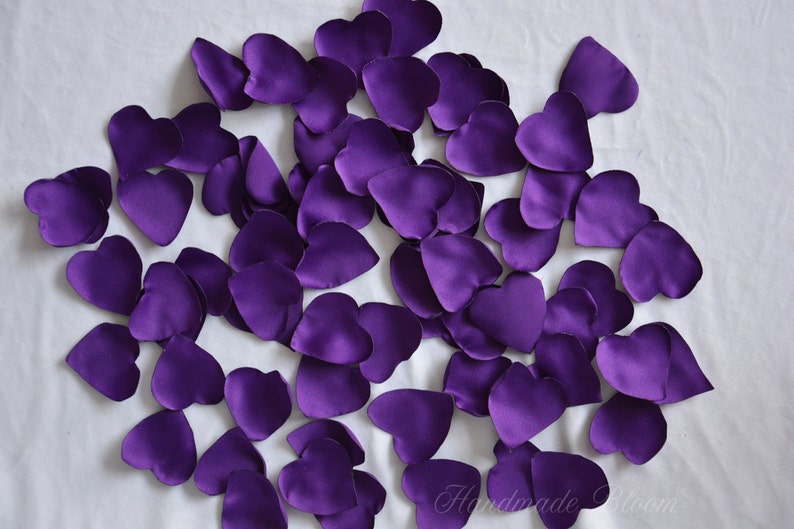 Silk Purple Rose Petals, Wedding Decor, Fake Petals, Fabric Flower