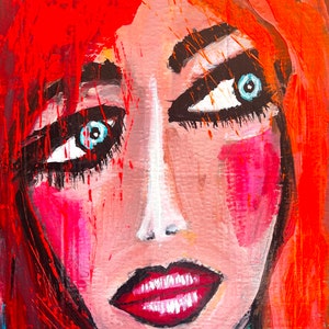 Pintura de retrato em papelão reciclado acrílico - NAVIOS GRATUITOS - Arte única, colorida e acessível - Artista impressionista SWARTZMILLER