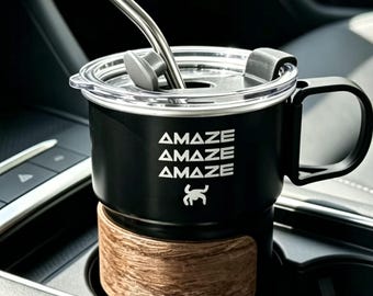 Project Hail Mary Travel Mug –  "Amaze Amaze Amaze" Rocky Quote |304 Stainless Steel Portable Coffee Cup  | Hiking Camping Car Compatible