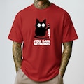 You Saw Nothing Cat Shirt, Funny Black Cat Tee, Dark Humor Gift, Threatening Kitten Joke, Cat Lover, Unisex product logo