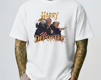 Harry Deporter Shirt, Funny Political Parody Tee, Satirical Humor Gift, Political Commentary, Protest Shirt, Unisex