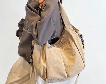 Modern Nylon Women’s Crossbody: Lightweight Large-Capacity Shoulder Bag Casual Chic Everyday Travel Tote