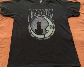 Camiseta Mazzy Star Moon Cat, camiseta de banda de rock alternativo de los 90, camiseta unisex Hope Sandoval