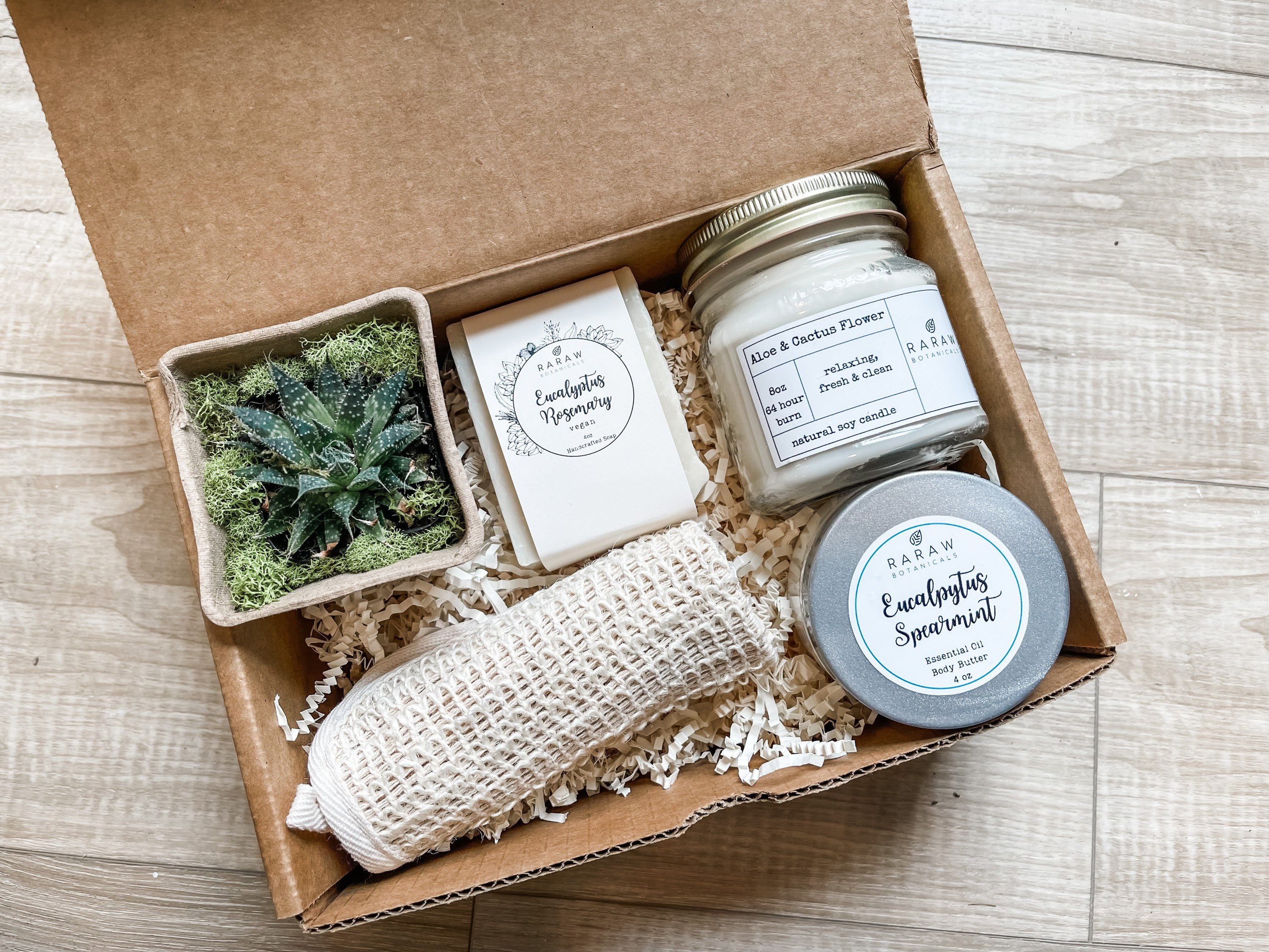 Sending Some Love and Light Gift Box Succulent Candle Gift Etsy