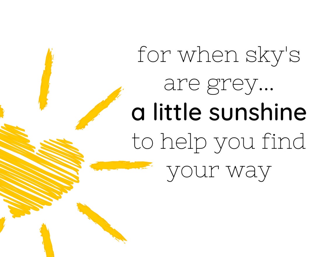 Sunshine Gift Sunshine Gift Box Surgery Chemo Gift Cancer Etsy