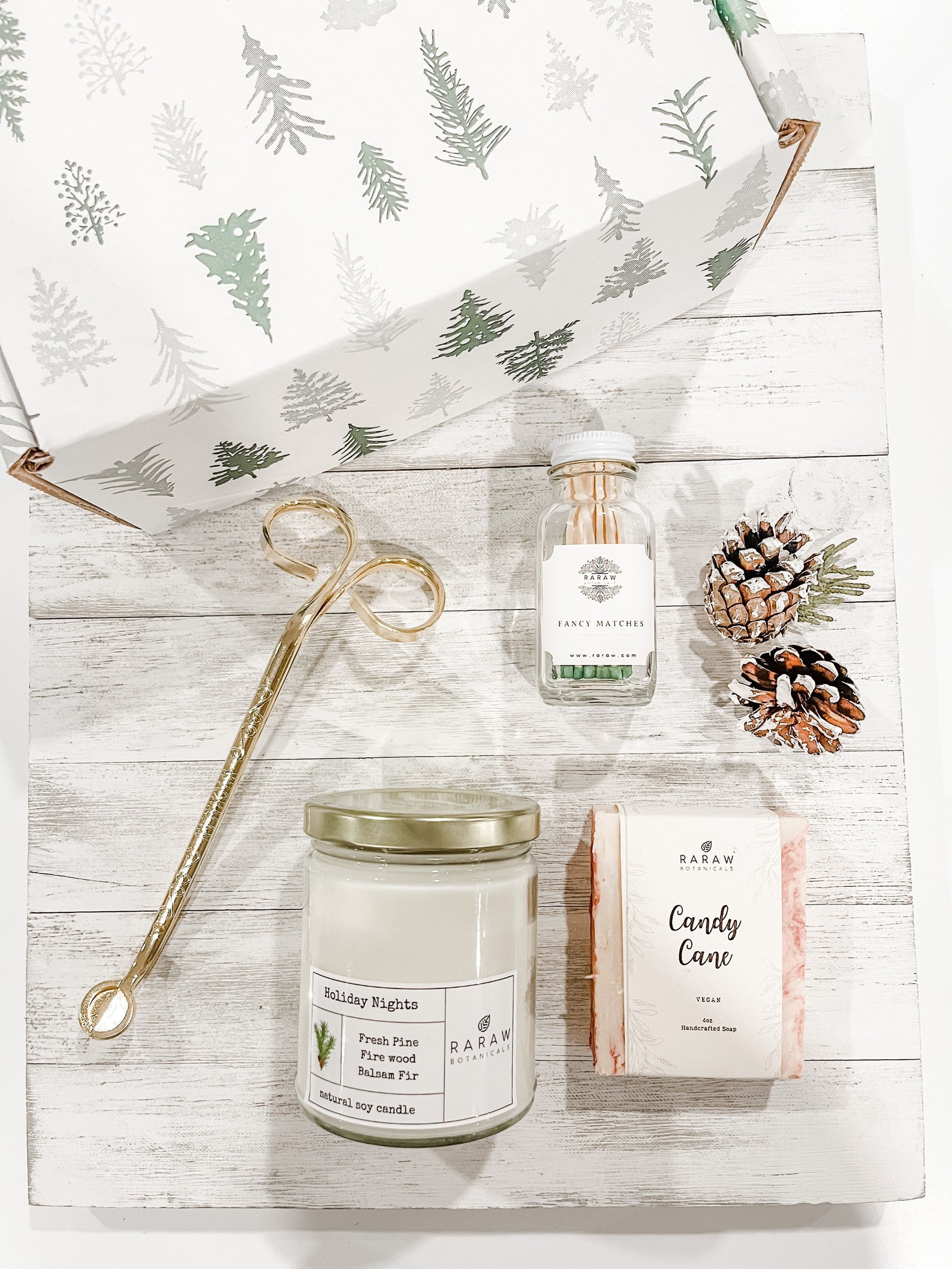 Christmas Candle Gift Box Christmas Gifts Coworkers Clients Etsy