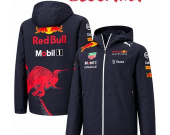 Red Bull Racing fleecejack met rits, Motorsport Streetwear-hoodie