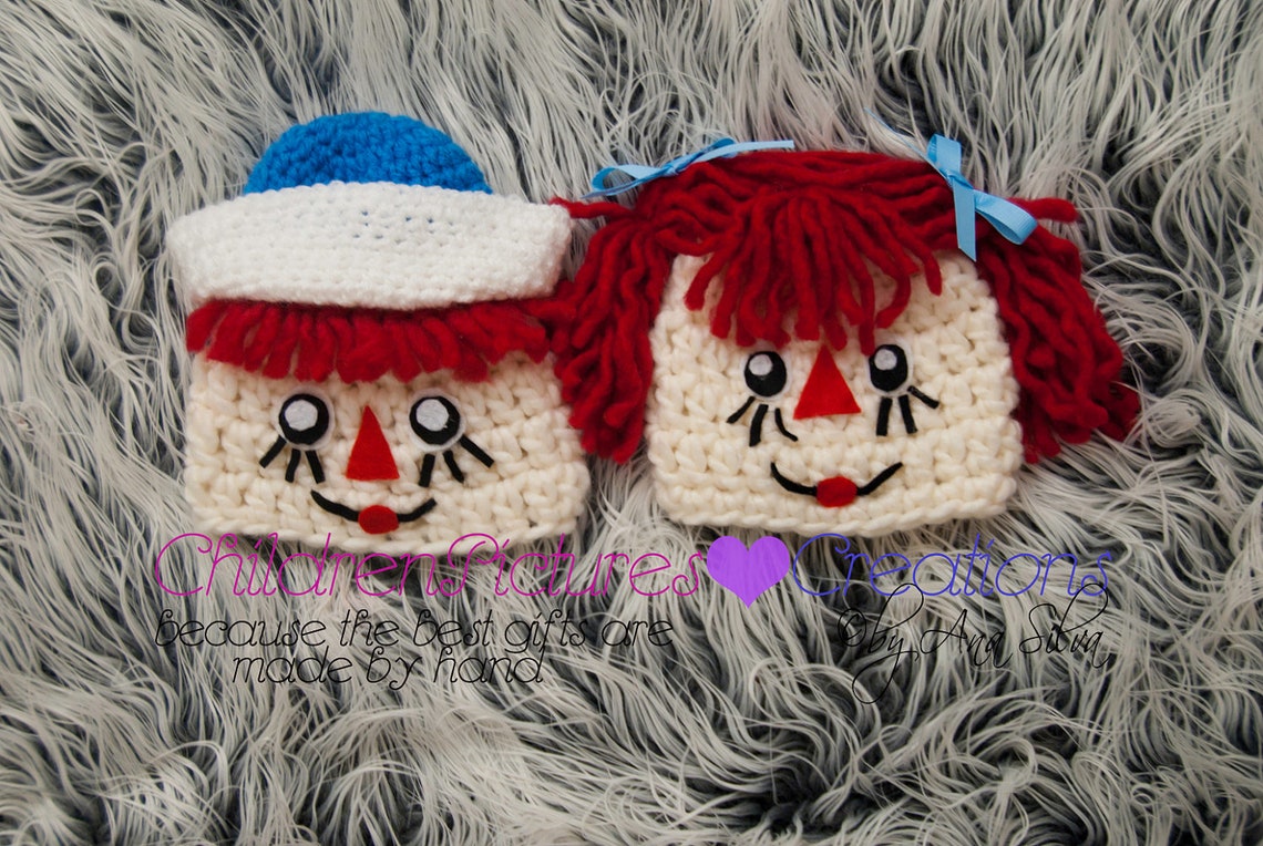 Crochet Raggedy Ann and Andy Inspired Twins Pattern - Etsy