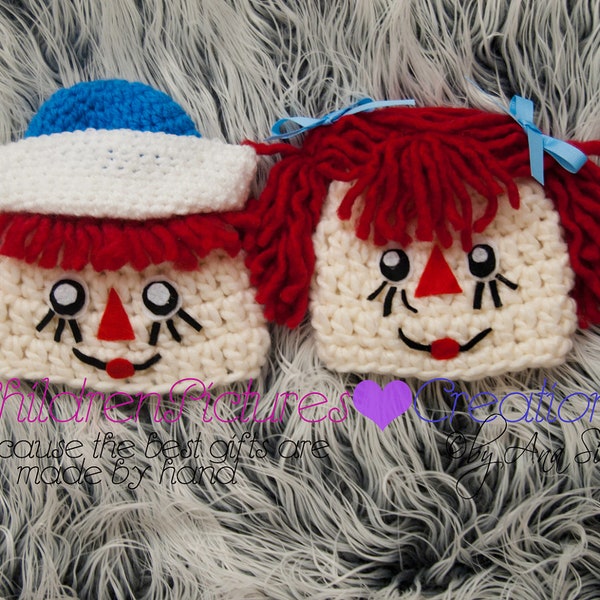Raggedy Ann and Andy Crochet Pattern - Etsy