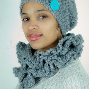 Baby it&#39;s cold outside set, Ladies Slouch Hat and Boot Cuffs,  Infinity Scarf, Slouchy, Boot Cuffs set, Chunky  Beanie Hat and Boot Cuffs