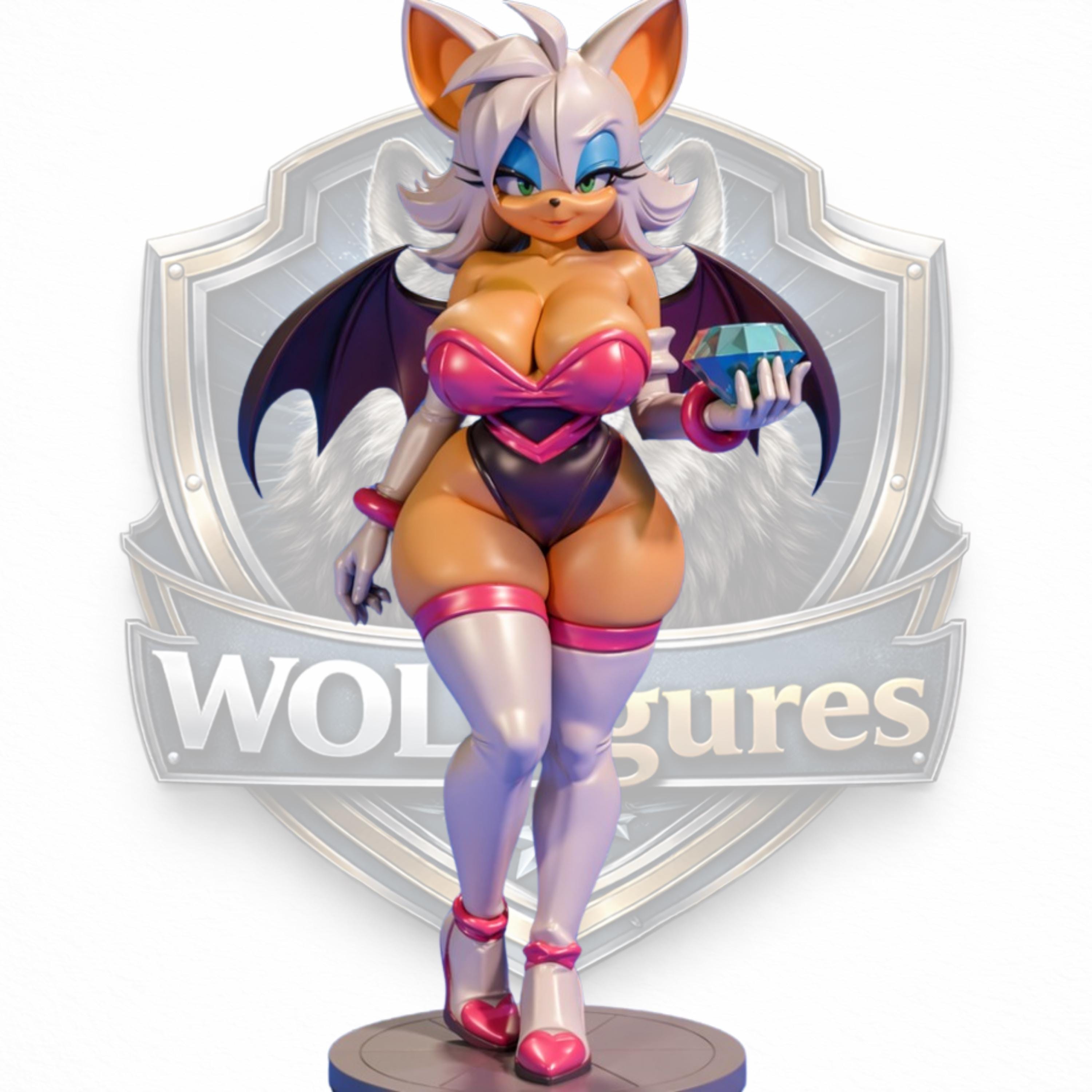 Rouge the Bat Doll - Etsy