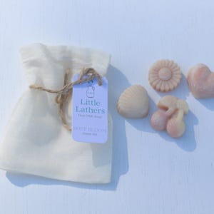 Kids Soap Set, Goat Milk Soap Gift for Kids, Floral Handmade Tallow Soap, Toddler Bath Soap Set, Cute Bath Time Soap