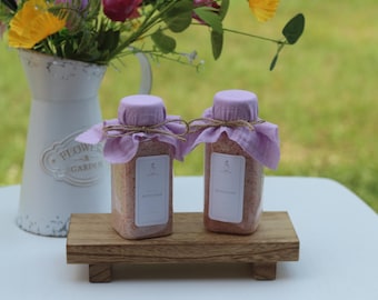 Quiet Morning Bath Soak, Lavender Clary Sage Bath Salts, Relaxing Mineral Bath Soak, Spa Gift, Handmade Self Care Bath