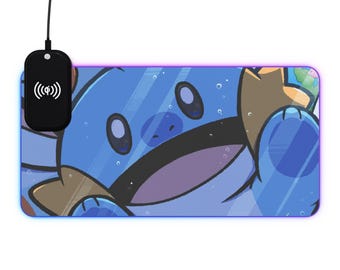 Muddkip Wireless Charging LED Mouse Pad | Gaming Desk Mat