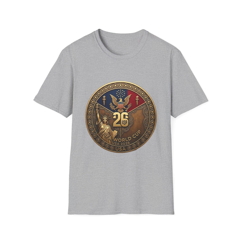 USA World Cup 2026 T-Shirt - United States Soccer Fan Gear - USMNT Football Shirt - American Pride Tee - Unisex Patriotic Fan Gift image 3