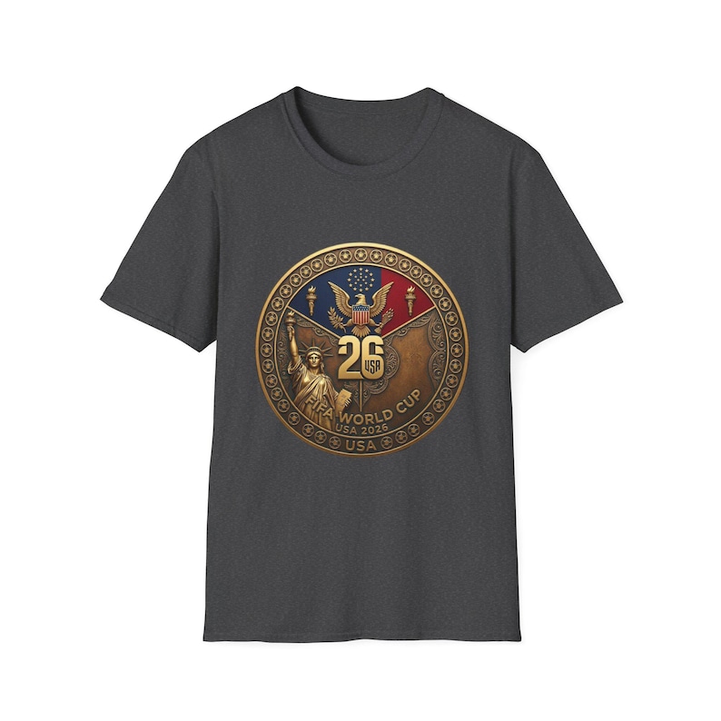 USA World Cup 2026 T-Shirt - United States Soccer Fan Gear - USMNT Football Shirt - American Pride Tee - Unisex Patriotic Fan Gift image 5